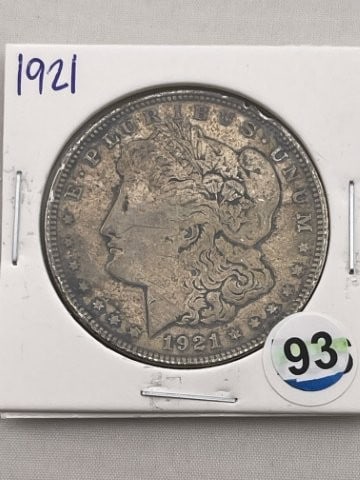1921 Morgan Silver Dollar Coin: KEY WORDS: INDIAN ARTIFACT ARTIFACTS ARROWHEAD ARROWHEADS NATIVE AMERICAN MISSISSIPPIAN QUAPAW CADDO POTTERY COINS MORGAN DOLLAR PEACE DOLLAR SILVER COINS. All coins have been Sigma tested for authent