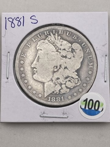 1881 S Morgan Silver Dollar Coin (1 of 2)