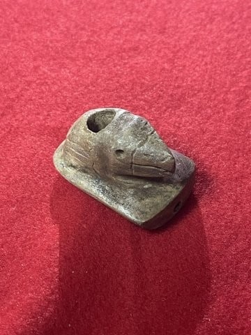 Bird Effigy Stone Pipe Indian Artifact Arrowhead (1 of 8)