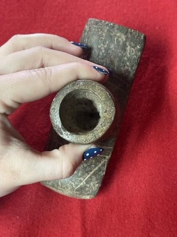 Stone Pipe Indian Artifact Arrowhead - 5