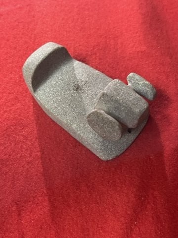 Popeyed Birdstone Indian Artifact Arrowhead: KEY WORDS: INDIAN ARTIFACT ARTIFACTS ARROWHEAD ARROWHEADS NATIVE AMERICAN MISSISSIPPIAN QUAPAW CADDO POTTERY COINS MORGAN DOLLAR PEACE DOLLAR SILVER COINS. All coins have been Sigma tested for