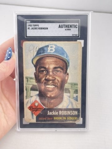 1953 Topps Jackie Robinson Baseball Card (1 of 2)