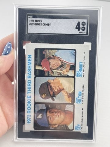 1973 Topps Mike Schmidt Baseball Card: KEY WORDS: INDIAN ARTIFACT ARTIFACTS ARROWHEAD ARROWHEADS NATIVE AMERICAN MISSISSIPPIAN QUAPAW CADDO POTTERY COINS MORGAN DOLLAR PEACE DOLLAR SILVER COINS. All coins have been Sigma tested for authent