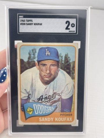 1965 Topps Sandy Koufax Baseball Card: KEY WORDS: INDIAN ARTIFACT ARTIFACTS ARROWHEAD ARROWHEADS NATIVE AMERICAN MISSISSIPPIAN QUAPAW CADDO POTTERY COINS MORGAN DOLLAR PEACE DOLLAR SILVER COINS. All coins have been Sigma tested for authent
