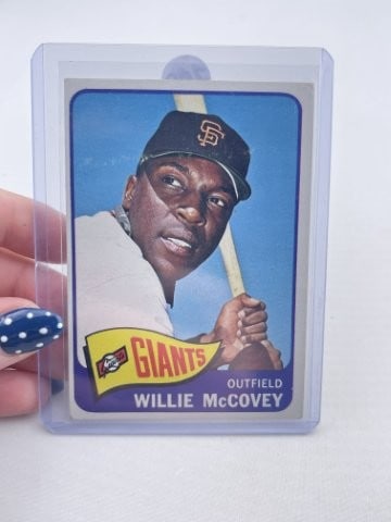 1965 Topps Willie McCovey Baseball Card: KEY WORDS: INDIAN ARTIFACT ARTIFACTS ARROWHEAD ARROWHEADS NATIVE AMERICAN MISSISSIPPIAN QUAPAW CADDO POTTERY COINS MORGAN DOLLAR PEACE DOLLAR SILVER COINS. All coins have been Sigma tested for authent