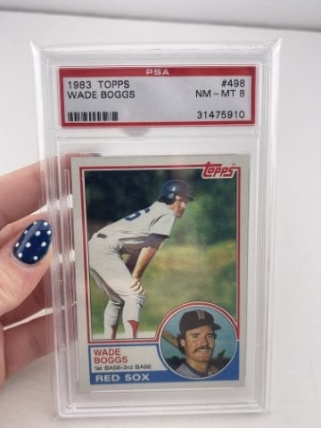 1983 Topps Wade Boggs Baseball Card: KEY WORDS: INDIAN ARTIFACT ARTIFACTS ARROWHEAD ARROWHEADS NATIVE AMERICAN MISSISSIPPIAN QUAPAW CADDO POTTERY COINS MORGAN DOLLAR PEACE DOLLAR SILVER COINS. All coins have been Sigma tested for authent