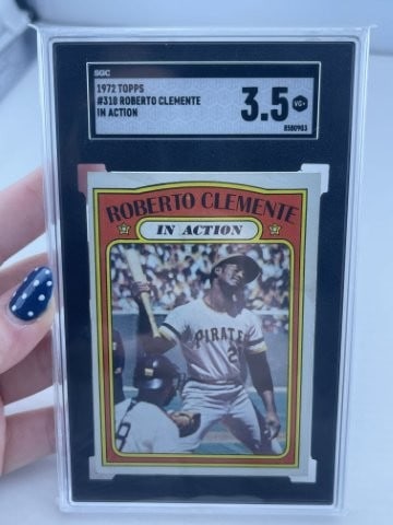 1972 Topps Roberto Clemente Baseball Card: KEY WORDS: INDIAN ARTIFACT ARTIFACTS ARROWHEAD ARROWHEADS NATIVE AMERICAN MISSISSIPPIAN QUAPAW CADDO POTTERY COINS MORGAN DOLLAR PEACE DOLLAR SILVER COINS. All coins have been Sigma tested for authent