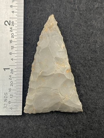 Triangle Indian Artifact Arrowhead: KEY WORDS: INDIAN ARTIFACT ARTIFACTS ARROWHEAD ARROWHEADS NATIVE AMERICAN MISSISSIPPIAN QUAPAW CADDO POTTERY COINS MORGAN DOLLAR PEACE DOLLAR SILVER COINS. All coins have been Sigma tested for authent