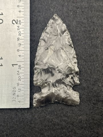 Obsidian Lost Lake Indian Artifact Arrowhead (1 of 4)