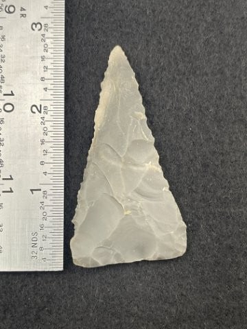Triangle Indian Artifact Arrowhead: KEY WORDS: INDIAN ARTIFACT ARTIFACTS ARROWHEAD ARROWHEADS NATIVE AMERICAN MISSISSIPPIAN QUAPAW CADDO POTTERY COINS MORGAN DOLLAR PEACE DOLLAR SILVER COINS. All coins have been Sigma tested for authent