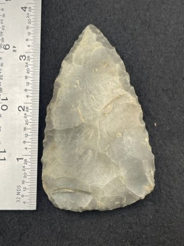 Chipped Blade Indian Artifact Arrowhead: KEY WORDS: INDIAN ARTIFACT ARTIFACTS ARROWHEAD ARROWHEADS NATIVE AMERICAN MISSISSIPPIAN QUAPAW CADDO POTTERY COINS MORGAN DOLLAR PEACE DOLLAR SILVER COINS. All coins have been Sigma tested for