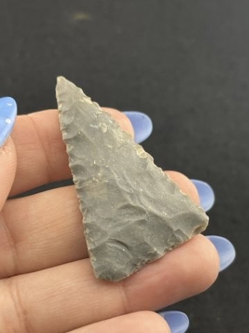 Triangle Indian Artifact Arrowhead - 3