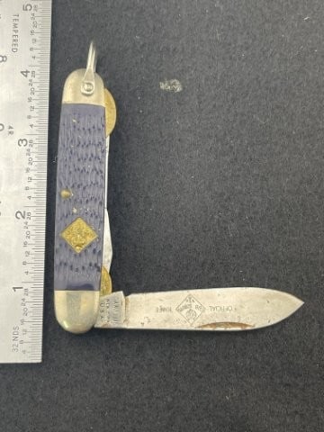 Offical Cubs Scout Pocket Knife: KEY WORDS: INDIAN ARTIFACT ARTIFACTS ARROWHEAD ARROWHEADS NATIVE AMERICAN MISSISSIPPIAN QUAPAW CADDO POTTERY COINS MORGAN DOLLAR PEACE DOLLAR SILVER COINS. All coins have been Sigma tested for authent