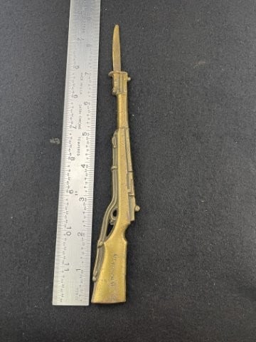 Mount Verna Virginia Toy Gun made of Brass: KEY WORDS: INDIAN ARTIFACT ARTIFACTS ARROWHEAD ARROWHEADS NATIVE AMERICAN MISSISSIPPIAN QUAPAW CADDO POTTERY COINS MORGAN DOLLAR PEACE DOLLAR SILVER COINS. All coins have been Sigma tested for authent