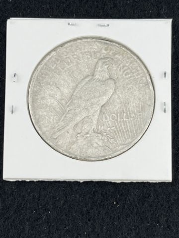 1923 Peace Silver Dollar Coin - 2