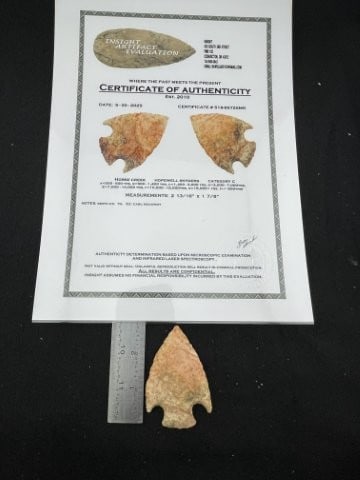 Horse Creek Hopewell Snyders with Insight COA from Smith County, tennessee ex - Carl McCondy (1 of 5)