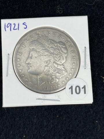 1921 S Morgan Silver Dollar Coin: KEY WORDS: INDIAN ARTIFACT ARTIFACTS ARROWHEAD ARROWHEADS NATIVE AMERICAN MISSISSIPPIAN QUAPAW CADDO POTTERY COINS MORGAN DOLLAR PEACE DOLLAR SILVER COINS. All coins have been Sigma tested for
