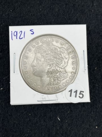 1921 S Morgan Silver Dollar Coin: KEY WORDS: INDIAN ARTIFACT ARTIFACTS ARROWHEAD ARROWHEADS NATIVE AMERICAN MISSISSIPPIAN QUAPAW CADDO POTTERY COINS MORGAN DOLLAR PEACE DOLLAR SILVER COINS. All coins have been Sigma tested for authent