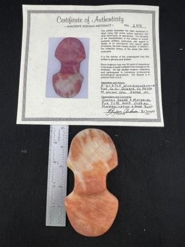 Quartz Winged Bannerstone with Byron Anderson COA from Pike County, Illinois ex - M. Wilson (1 of 9)