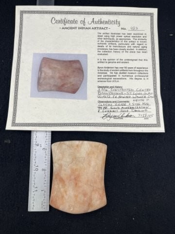 Constructed Center Bannerstone with Byron Anderson COA from St. Louis County, Missouri ex - Howard (1 of 8)