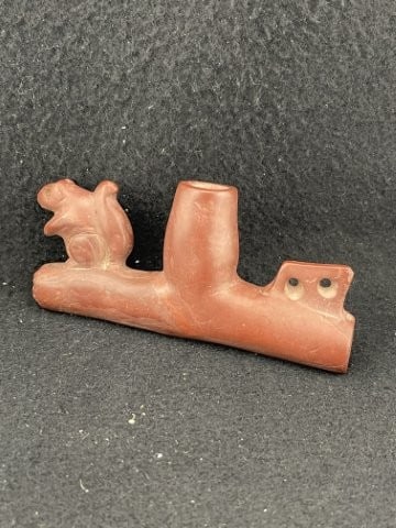 Squirel Effigy Catlinite Pipe Indian Artifact Arrowhead (1 of 10)