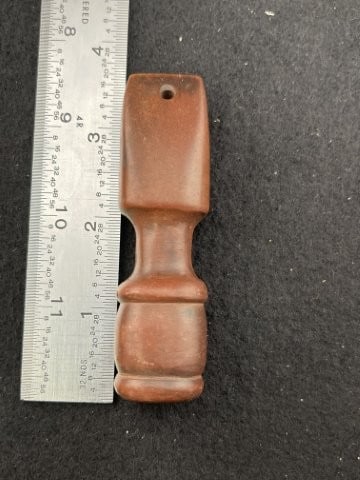 Red Stone Pipe Indian Artifact Arrowhead (1 of 9)