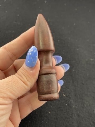 Red Stone Pipe Indian Artifact Arrowhead - 6