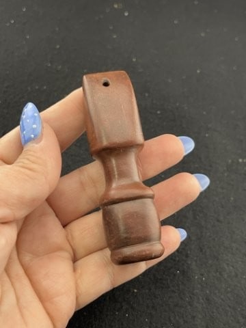 Red Stone Pipe Indian Artifact Arrowhead - 8