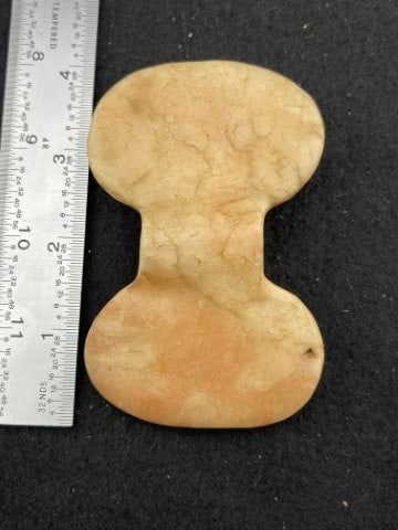 Quartz Bannerstone Indian Artifact Arrowhead: KEY WORDS: INDIAN ARTIFACT ARTIFACTS ARROWHEAD ARROWHEADS NATIVE AMERICAN MISSISSIPPIAN QUAPAW CADDO POTTERY COINS MORGAN DOLLAR PEACE DOLLAR SILVER COINS. All coins have been Sigma tested for authent