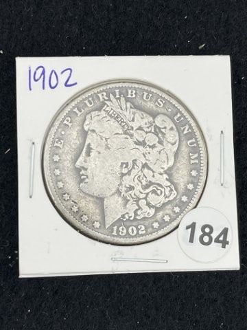 1902 Morgan Silver Dollar Coin (1 of 2)