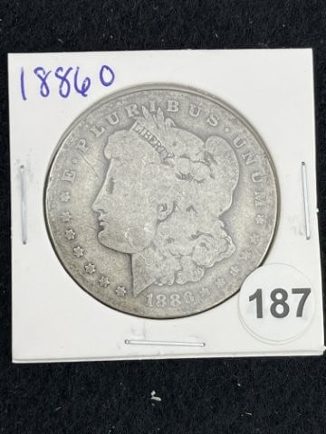 1886 O Morgan Silver Dollar Coin (1 of 2)