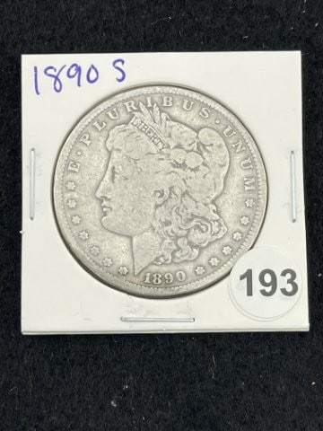 1890 S Morgan Silver Dollar Coin (1 of 2)