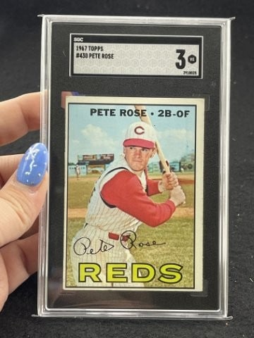 1967 Topps Pete Rose Baseball Card (1 of 2)