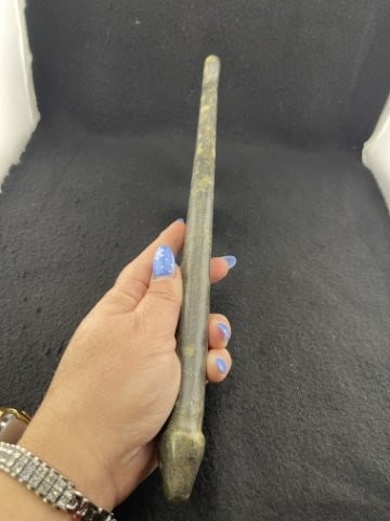 Dog Effigy Monolithic Axe Indian Artifact Arrowhead - 9