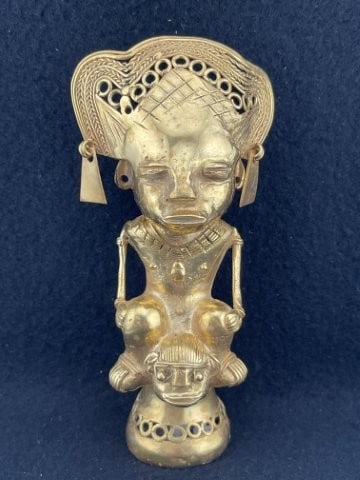 Tumbaga Tairona Gold Figurine UNKNOWN MATERIAL: KEY WORDS: INDIAN ARTIFACT ARTIFACTS ARROWHEAD ARROWHEADS NATIVE AMERICAN MISSISSIPPIAN QUAPAW CADDO POTTERY COINS MORGAN DOLLAR PEACE DOLLAR SILVER COINS. All coins have been Sigma tested for