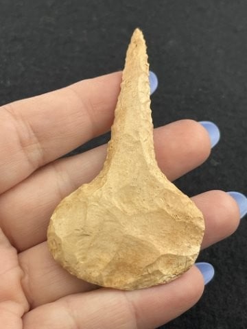 Paddle Drill Indian Artifact Arrowhead - 3