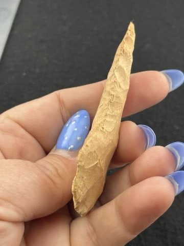 Paddle Drill Indian Artifact Arrowhead - 4