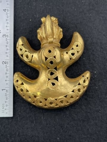 Tumbaga Tairona Gold Figurine UNKNOWN MATERIAL (1 of 5)