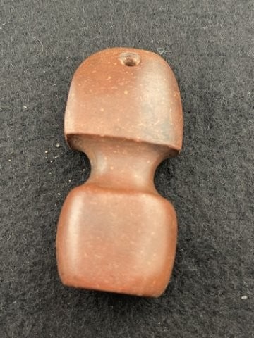 Red Stone Pipe Indian Artifact Arrowhead - 2