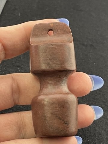 Red Stone Pipe Indian Artifact Arrowhead - 2