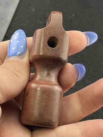 Red Stone Pipe Indian Artifact Arrowhead - 6