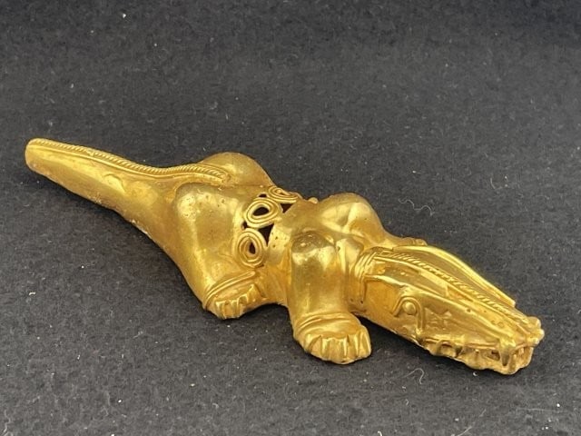 Tumbaga Tairona Gold Figurine UNKNOWN MATERIAL: KEY WORDS: INDIAN ARTIFACT ARTIFACTS ARROWHEAD ARROWHEADS NATIVE AMERICAN MISSISSIPPIAN QUAPAW CADDO POTTERY COINS MORGAN DOLLAR PEACE DOLLAR SILVER COINS. All coins have been Sigma tested for