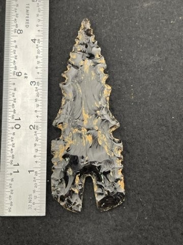 Obsidian Eccentric Indian Artifact Arrowhead (1 of 5)