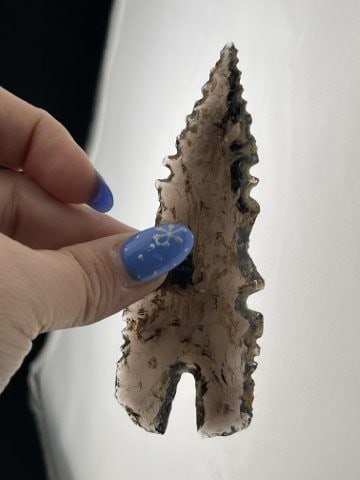 Obsidian Eccentric Indian Artifact Arrowhead - 3