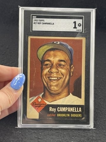 1953 Topps Roy Campanella Baseball Card (1 of 2)
