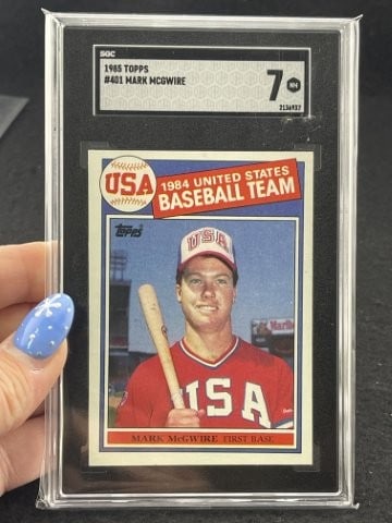 1985 Topps Mark McGwire Baseball Card (1 of 2)