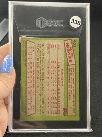 1985 Topps Mark McGwire Baseball Card - 2