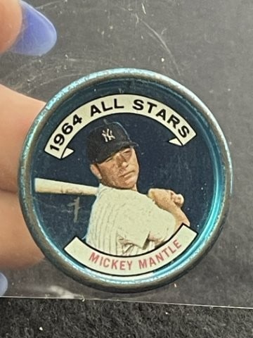 1964 All Stars Mickey Mantle: KEY WORDS: INDIAN ARTIFACT ARTIFACTS ARROWHEAD ARROWHEADS NATIVE AMERICAN MISSISSIPPIAN QUAPAW CADDO POTTERY COINS MORGAN DOLLAR PEACE DOLLAR SILVER COINS. All coins have been Sigma tested for authent