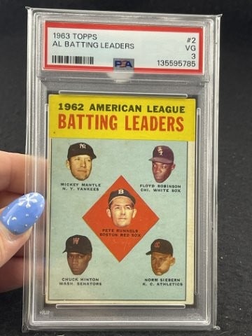 1963 Topps Mickey Mantle Baseball Card: KEY WORDS: INDIAN ARTIFACT ARTIFACTS ARROWHEAD ARROWHEADS NATIVE AMERICAN MISSISSIPPIAN QUAPAW CADDO POTTERY COINS MORGAN DOLLAR PEACE DOLLAR SILVER COINS. All coins have been Sigma tested for