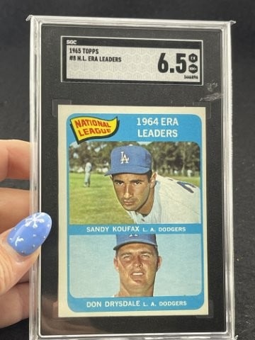 1965 Topps Sandy Koufax Baseball Card: KEY WORDS: INDIAN ARTIFACT ARTIFACTS ARROWHEAD ARROWHEADS NATIVE AMERICAN MISSISSIPPIAN QUAPAW CADDO POTTERY COINS MORGAN DOLLAR PEACE DOLLAR SILVER COINS. All coins have been Sigma tested for